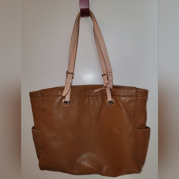 Michael Kors Brown Leather Tote Bag - Picture 9 of 16